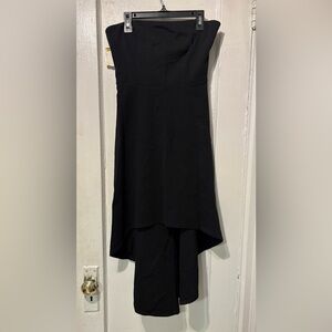 Socialite Strapless Black High-Low Skirt